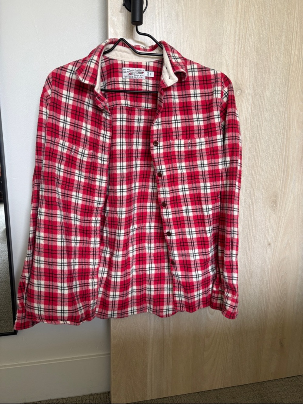 Women's Red Plaid Button-Down Shirt - Classic Casual